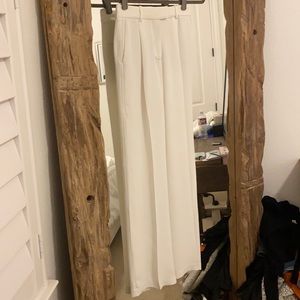 White aritzia trousers
